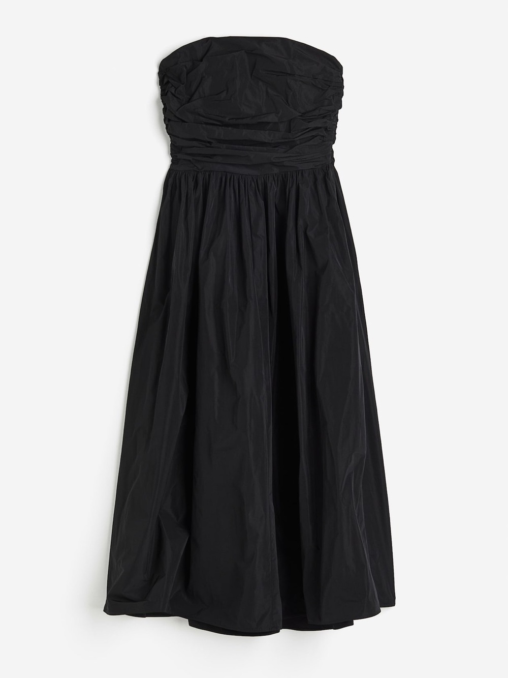 H&M Strapless Black maxi dress size L